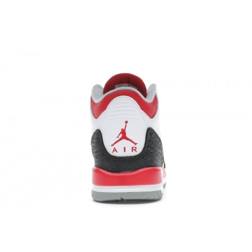 Кроссы Jordan 3 Retro Fire Red (2013) (GS) - подростковая сетка размеров