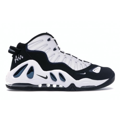 Кроссы Nike Air Max Uptempo 97 White Black College Navy (2018) - мужская сетка размеров