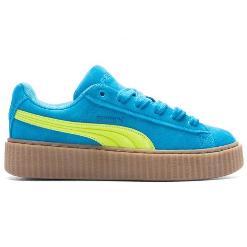 Кроссы Puma Creeper Phatty Rihanna Fenty Speed Blue (W) - женская сетка размеров