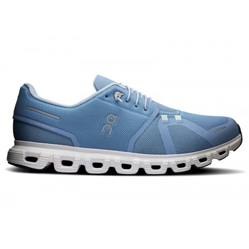 Кроссы On Running Cloud 6 Chambray White - мужская сетка размеров
