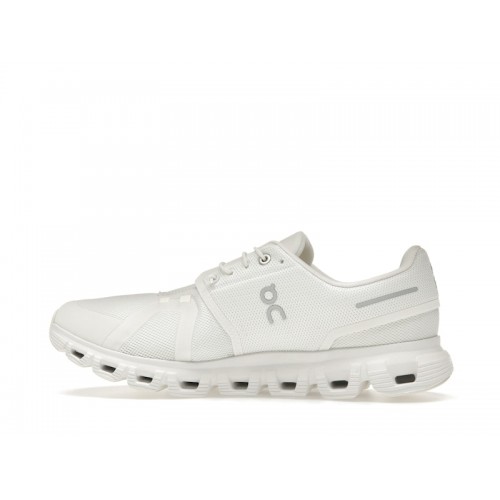 Кроссы On Running Cloud 6 All White (W) - женская сетка размеров
