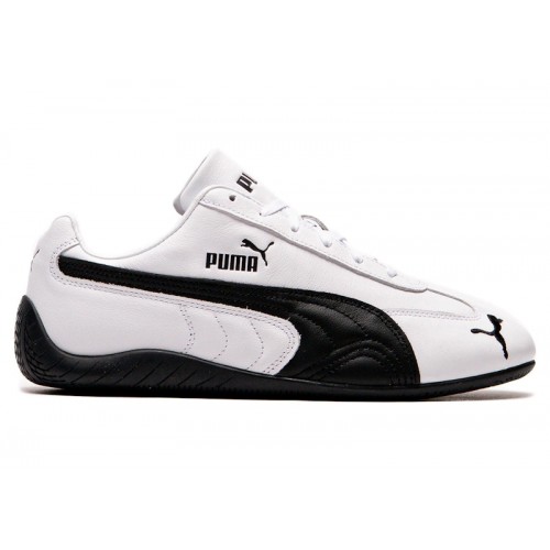 Кроссы Puma Speedcat Leather White Black - мужская сетка размеров
