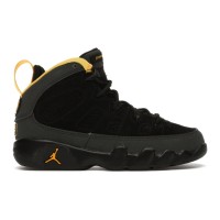 Детские кроссовки Jordan 9 Retro Dark Charcoal University Gold (PS)