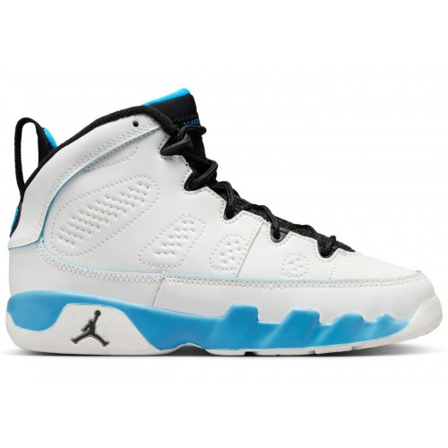 Кроссы Jordan 9 Retro Powder Blue (2024) (PS) - детская сетка размеров