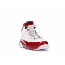 Детские кроссовки Jordan 9 Retro White Gym Red (PS)