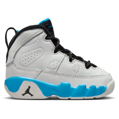 Кроссы Jordan 9 Retro Powder Blue (2024) (TD) - детская сетка размеров