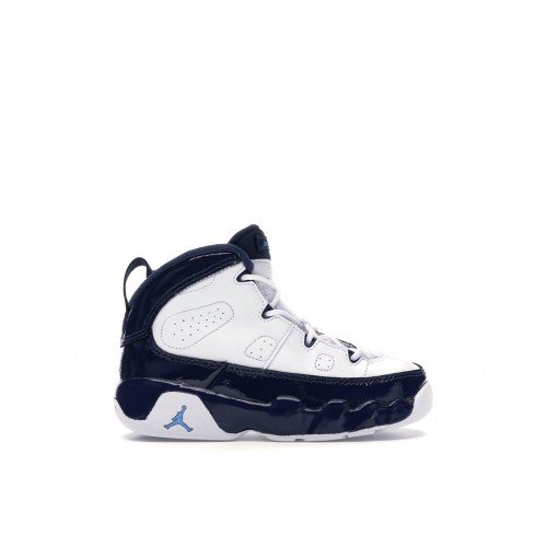 Кроссы Jordan 9 Retro Pearl Blue (TD) - детская сетка размеров