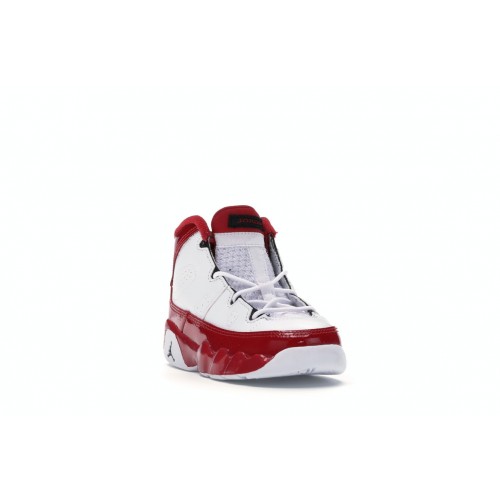 Кроссы Jordan 9 Retro White Gym Red (TD) - детская сетка размеров