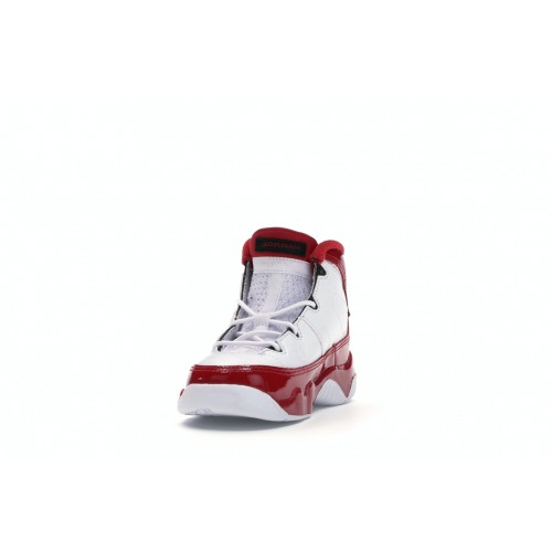 Кроссы Jordan 9 Retro White Gym Red (TD) - детская сетка размеров