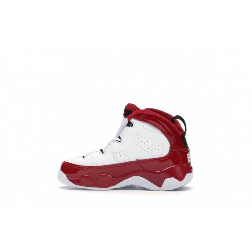 Кроссы Jordan 9 Retro White Gym Red (TD) - детская сетка размеров