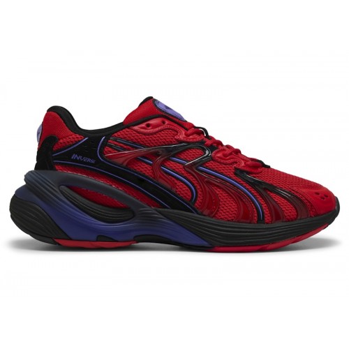 Кроссы Puma Inverse Red Black - мужская сетка размеров