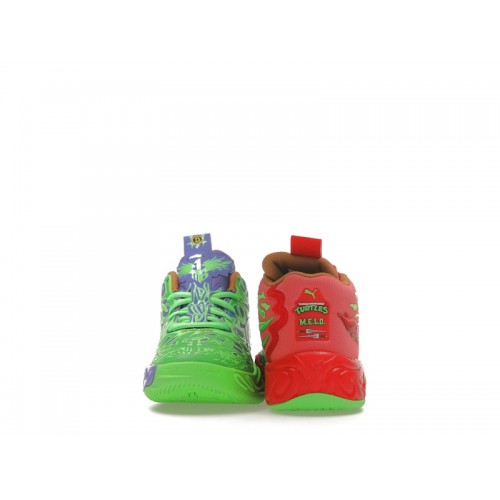 Кроссы Puma LaMelo Ball MB.04 Teenage Mutant Ninja Turtles Raphael and Donatello (PS) - детская сетка размеров