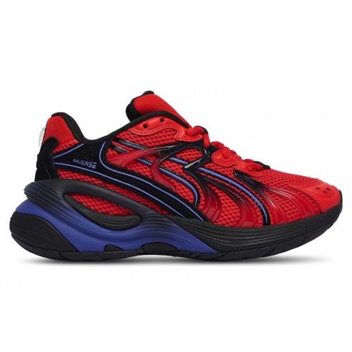 Кроссы Puma Inverse Rev Red Black (GS) - подростковая сетка размеров