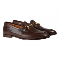 Gucci Jordaan Loafer Brown Leather
