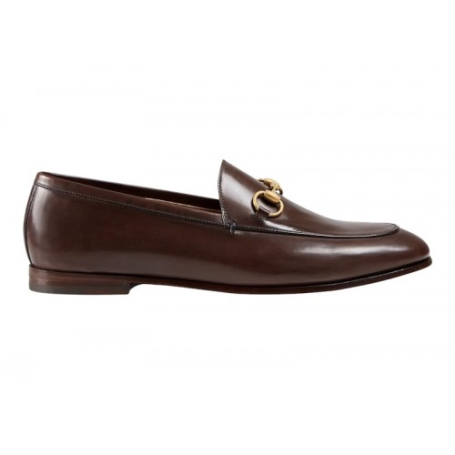 Gucci Jordaan Loafer Brown Leather - мужская сетка размеров