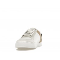 Кроссовки Burberry Leather Suede and House Check Sneakers Optic White