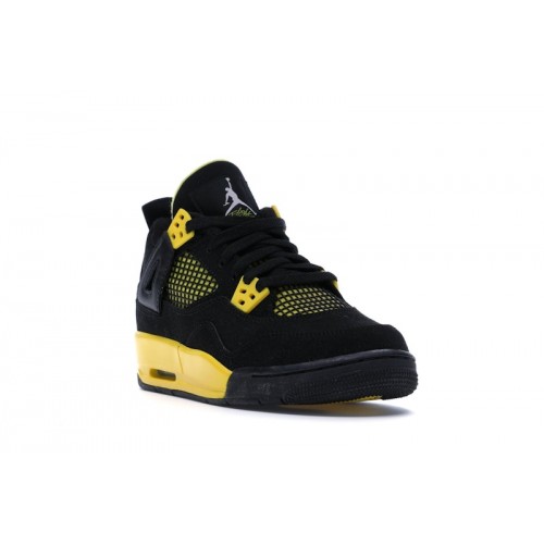 Кроссы Jordan 4 Retro Thunder (2012) (GS) - подростковая сетка размеров