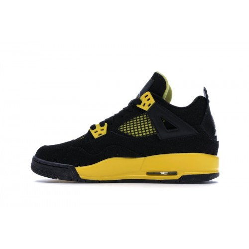 Кроссы Jordan 4 Retro Thunder (2012) (GS) - подростковая сетка размеров