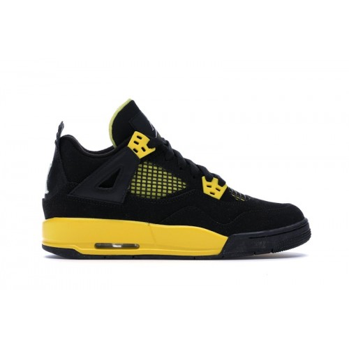 Кроссы Jordan 4 Retro Thunder (2012) (GS) - подростковая сетка размеров