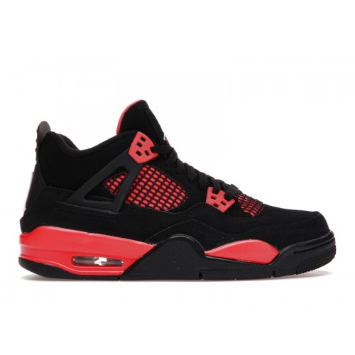 Кроссы Jordan 4 Retro Red Thunder (GS) - подростковая сетка размеров