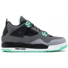 Подростковые кроссовки Jordan 4 Retro Green Glow (GS)