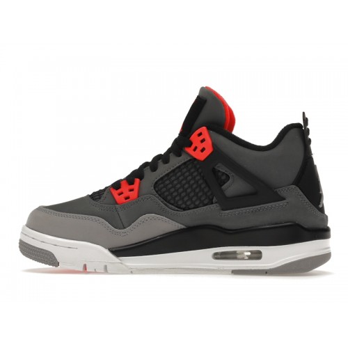 Кроссы Jordan 4 Retro Infrared (GS) - подростковая сетка размеров
