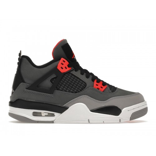 Кроссы Jordan 4 Retro Infrared (GS) - подростковая сетка размеров