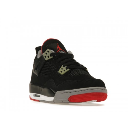 Кроссы Jordan 4 Retro Black Cement (2012) (GS) - подростковая сетка размеров