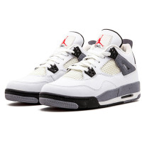 Подростковые Jordan 4 Retro White Cement (2012) (GS)