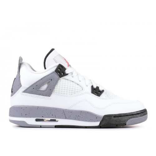 Air Jordan 4 Retro GS White Cement 2012 - подростковая сетка размеров
