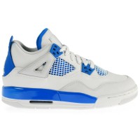 Подростковые кроссовки Jordan 4 Retro Military Blue (2012) (GS)