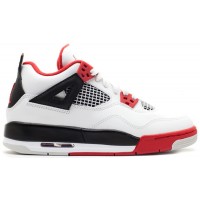 Подростковые кроссовки Jordan 4 Retro Fire Red (2012) (GS)