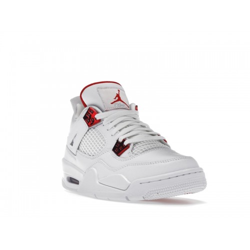 Кроссы Jordan 4 Retro Metallic Red (GS) - подростковая сетка размеров
