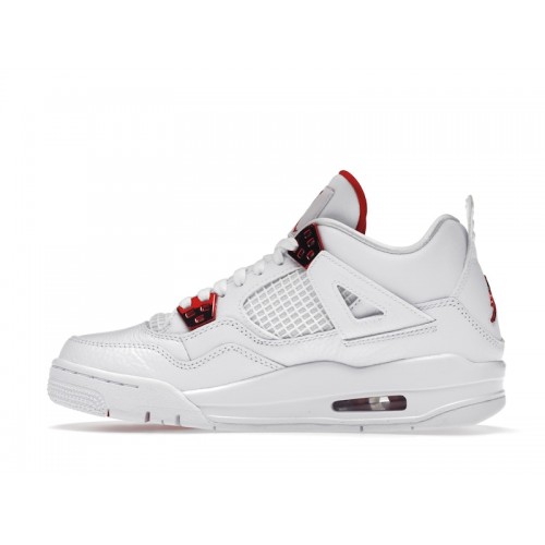 Кроссы Jordan 4 Retro Metallic Red (GS) - подростковая сетка размеров