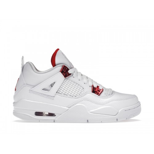 Кроссы Jordan 4 Retro Metallic Red (GS) - подростковая сетка размеров