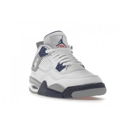 Кроссы Jordan 4 Retro Midnight Navy (GS) - подростковая сетка размеров