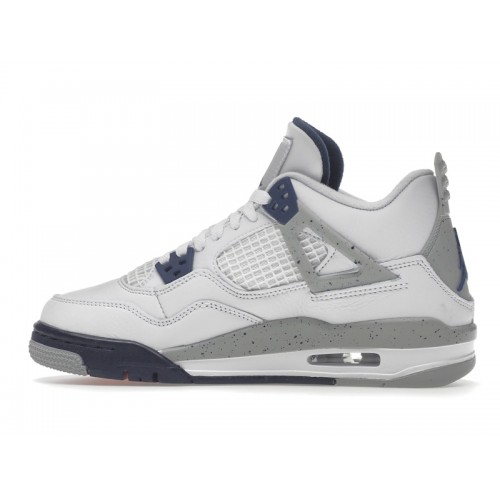 Кроссы Jordan 4 Retro Midnight Navy (GS) - подростковая сетка размеров