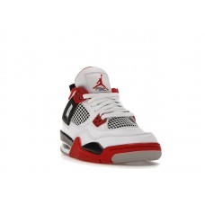 Подростковые Jordan 4 Retro Fire Red (2020) (GS)