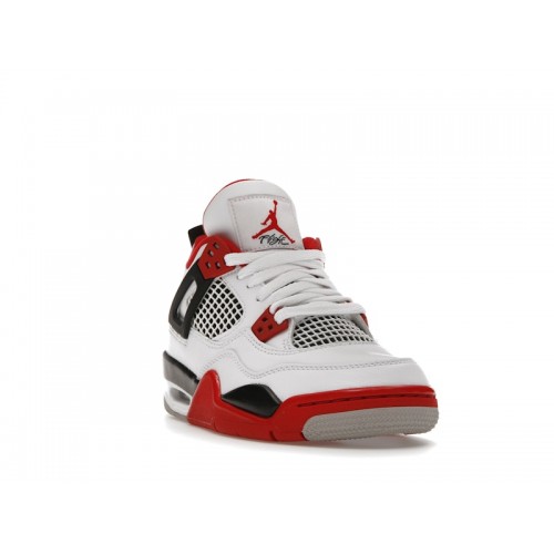 Кроссы Jordan 4 Retro Fire Red (2020) (GS) - подростковая сетка размеров