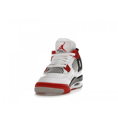 Кроссы Jordan 4 Retro Fire Red (2020) (GS) - подростковая сетка размеров