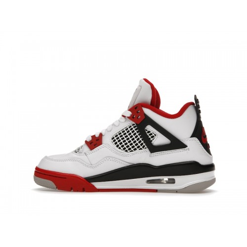 Кроссы Jordan 4 Retro Fire Red (2020) (GS) - подростковая сетка размеров