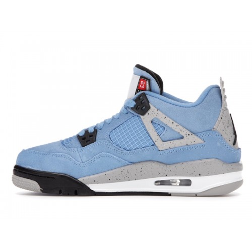 Кроссы Jordan 4 Retro University Blue (GS) - подростковая сетка размеров