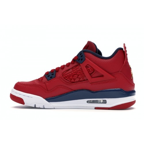 Кроссы Jordan 4 Retro FIBA (2019) (GS) - подростковая сетка размеров