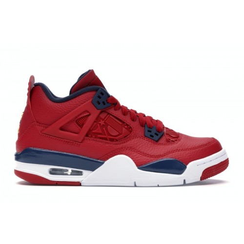 Кроссы Jordan 4 Retro FIBA (2019) (GS) - подростковая сетка размеров