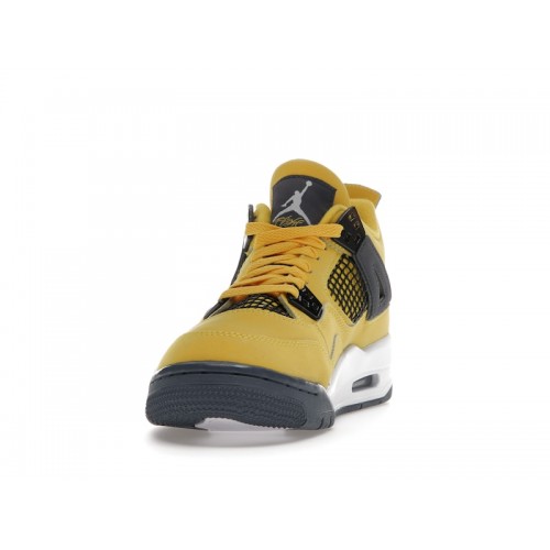 Кроссы Jordan 4 Retro Lightning (2021) (GS) - подростковая сетка размеров