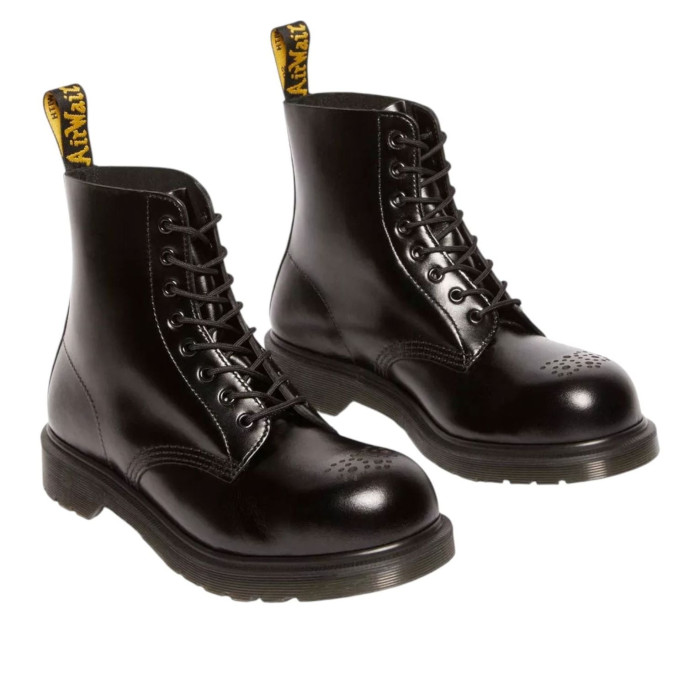 Dr. Martens 1460 Leather Steel Toe Black - мужская сетка размеров Dr. Martens 1460 Leather Steel Toe Black - мужская сетка размеров