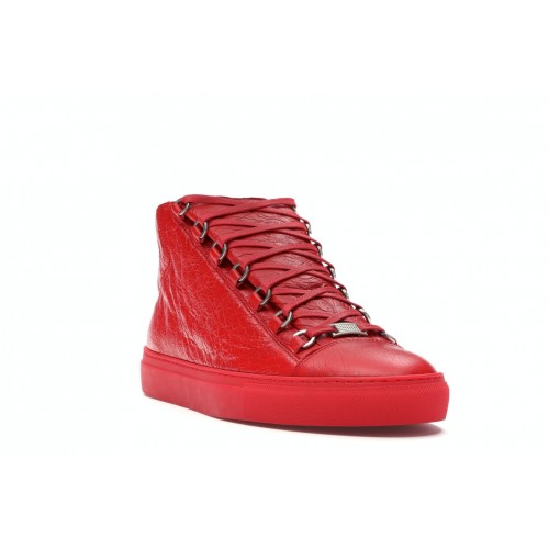 Кроссы Balenciaga Area High Red - мужская сетка размеров