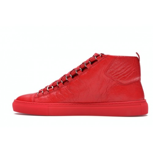 Кроссы Balenciaga Area High Red - мужская сетка размеров