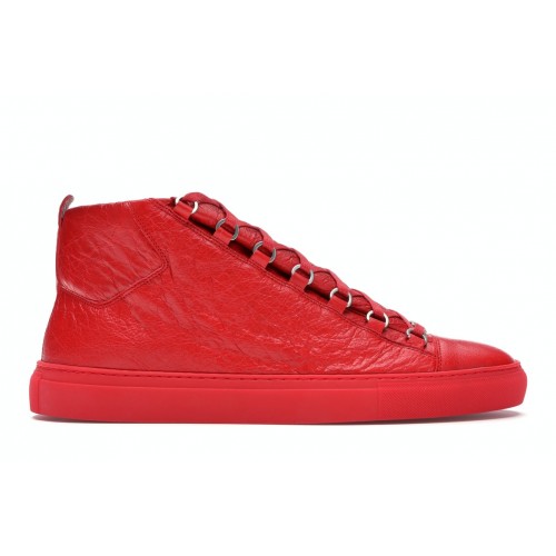 Кроссы Balenciaga Area High Red - мужская сетка размеров