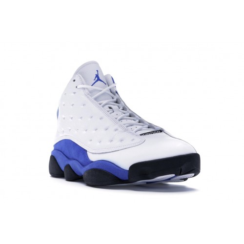 Кроссы Jordan 13 Retro White Hyper Royal Black - мужская сетка размеров